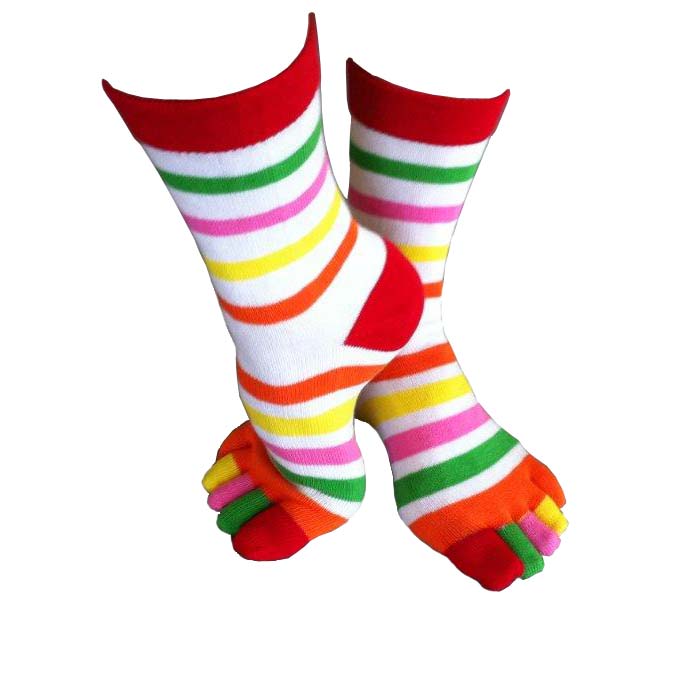 Ringelsocken weiss-bunt Aktion